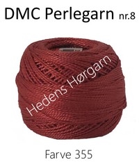 DMC Perlegarn nr. 8 farve 355